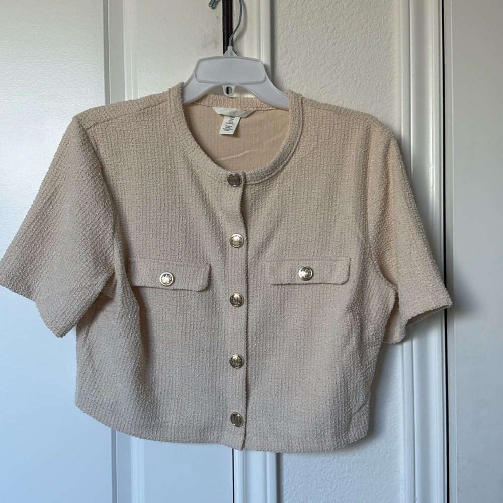 Never Worn boucle HM top